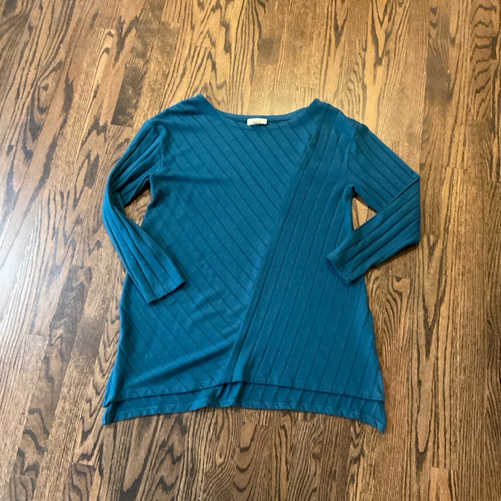 Anthropologie Teal Long Sleeve medium weight sweater